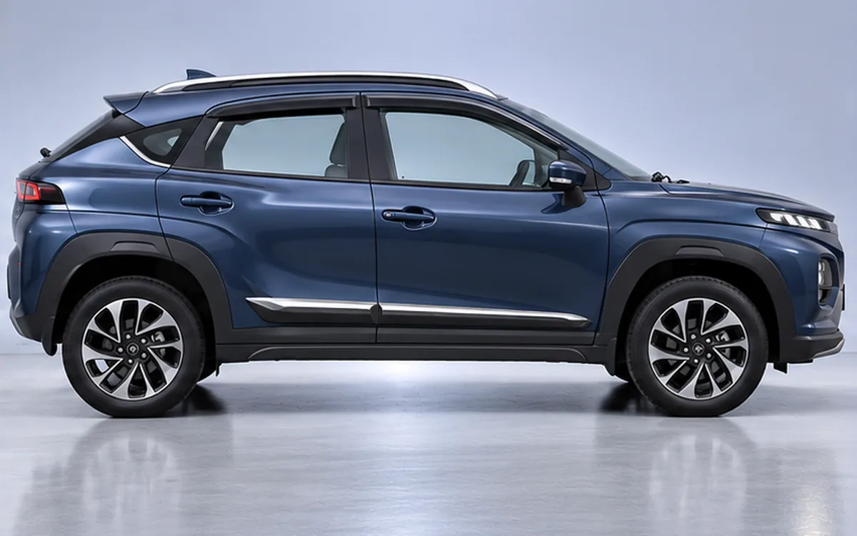 Maruti Suzuki Fronx with Half Chrome beading fitted