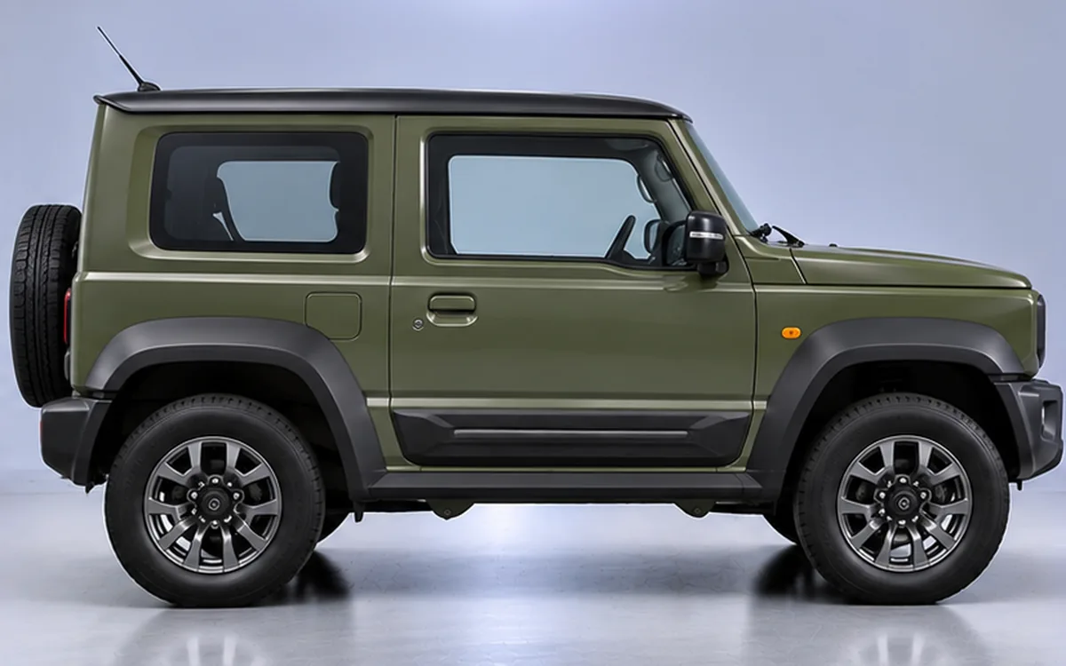 Maruti Suzuki Jimny with Cladding · Black beading fitted