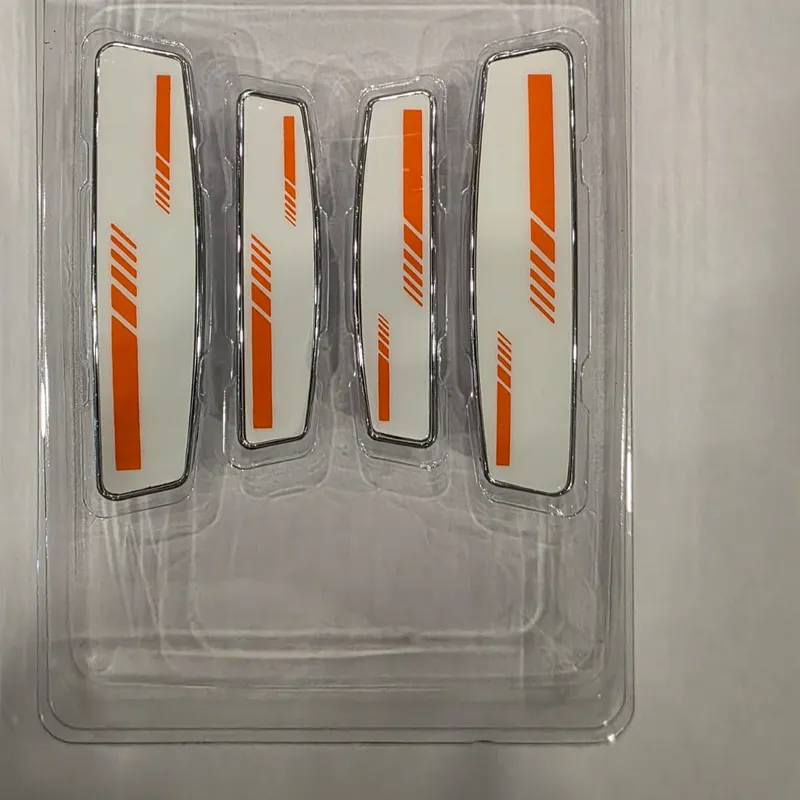 White, Orange Slash, door guard, 4-piece set