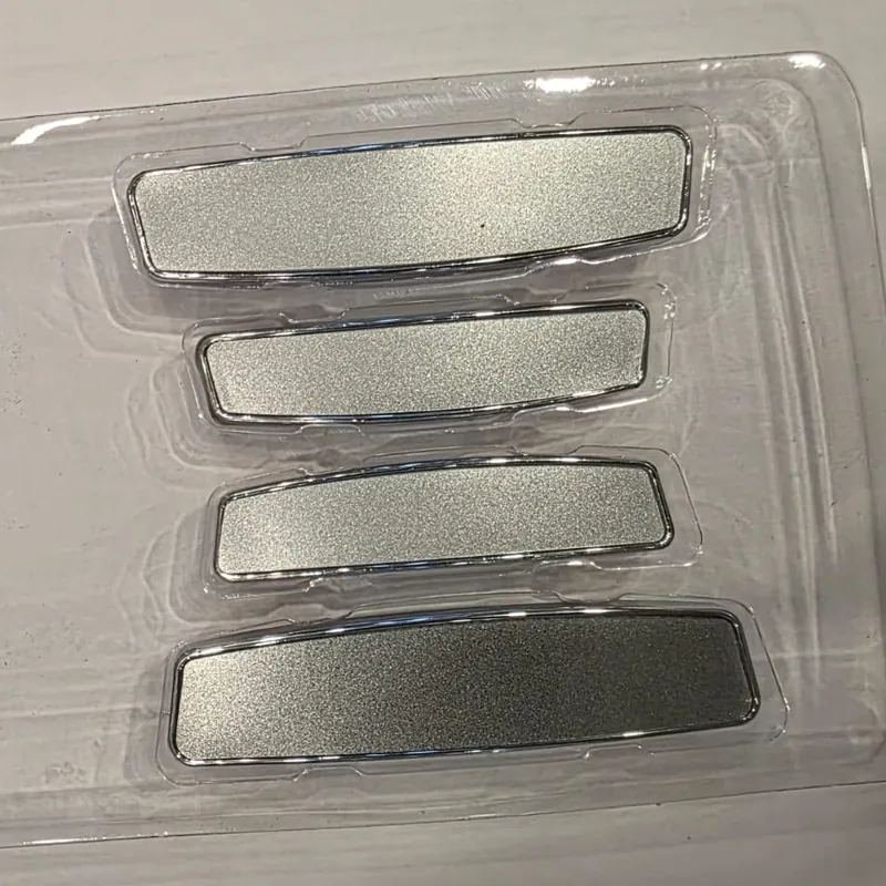 Silver Brushed, door guard, 4-piece set